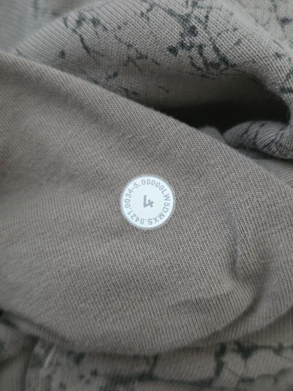 Lululemon Warm Down Gray-Olive Crackle Jogger 7/8 Length Athleisure Women's Sz 4 - Picture 9 of 11
